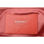 Chanel Tote Quilted Leather Dark Pink Silver — view 7