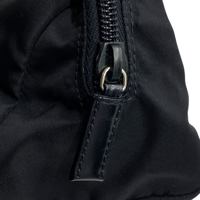Prada Pouch Cosmetic Small Triangle Logo Nylon Black — view 5