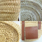 Loewe Basket Bag Small 327.02 S93 Anagram Natural Tan Raffia — view 7