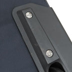 Prada Carry Bag Triangle Logo Case Nylon Leather Navy Silver Hardware — view 5