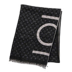 Louis Vuitton Monogram Cashmere Silk Large Shawl Scarf