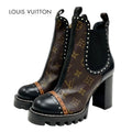 Louis Vuitton Rockabilly Line Monogram Short Boots Ankle Side Gore