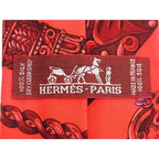 Hermes 100% Silk Tie Business Gentleman Red Bk0009 — view 3