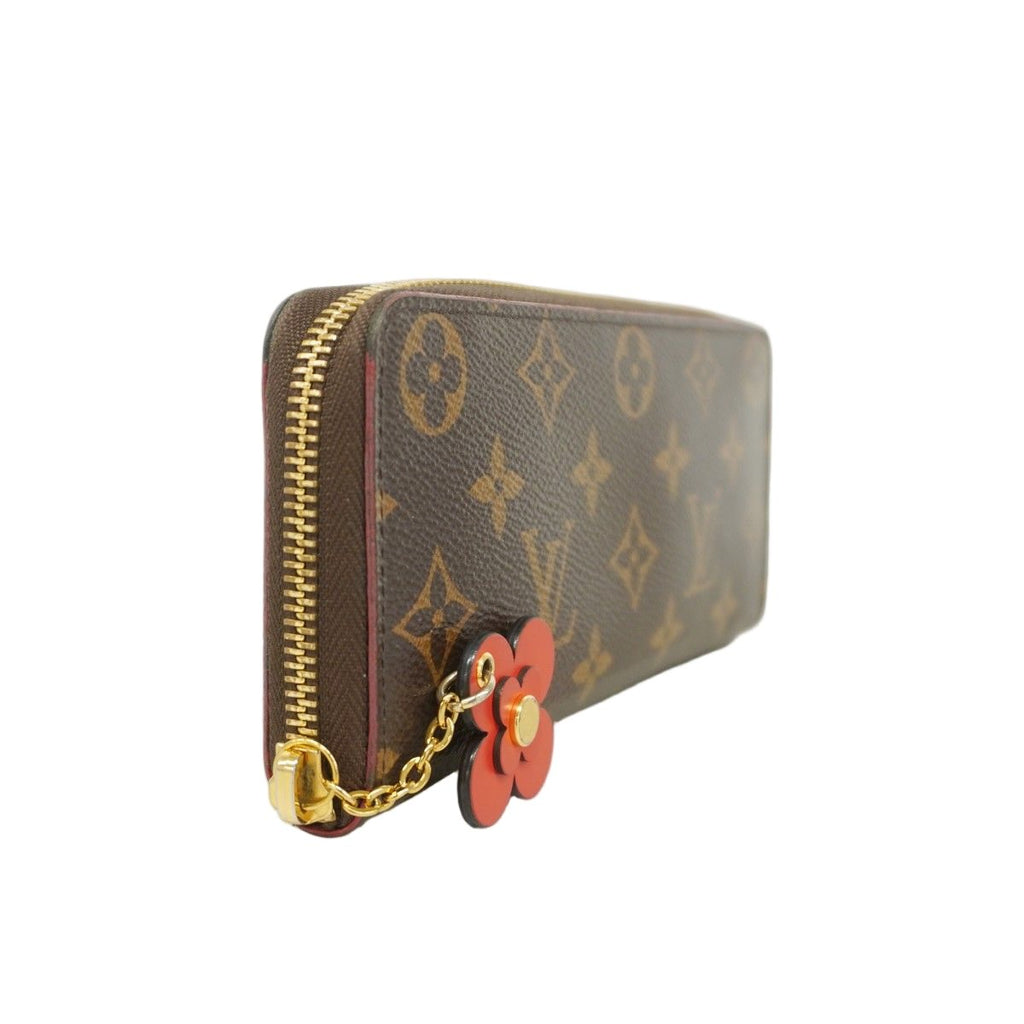 Louis Vuitton Wallet Monogram Portefeuille Clemence Brown Coquelicot — view 2