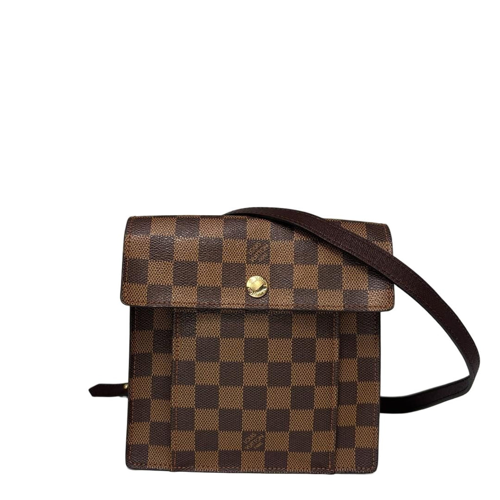 Louis Vuitton Damier Pimlico Shoulder Bag Brown