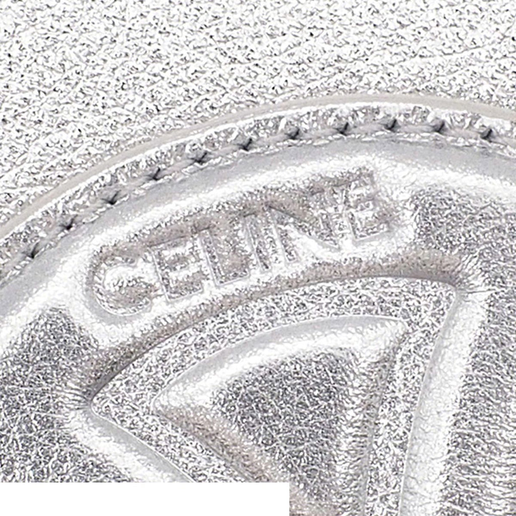 Celine Cuir Triomphe Fold Cube Metallic Silver Leather 2-Way Shoulder Bag — view 6