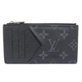 Louis Vuitton Coin Case Monogram Eclipse Taiga Card Holder