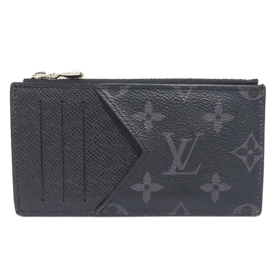 Louis Vuitton Coin Case Monogram Eclipse Taiga Card Holder
