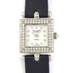Van Cleef & Arpels Watch Fantasy Carre Diamond Bezel Index Lug Square White