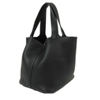 Hermes Picotin Lock MM Black Gold Taurillon Handbag — view 2