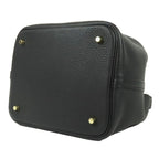 Hermes Picotin Lock MM Black Gold Taurillon Handbag — view 3