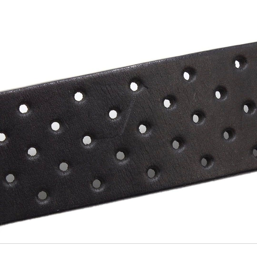 Gucci Interlocking Perforated Leather Belt — view 8