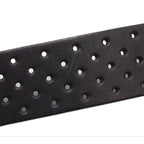 Gucci Interlocking Perforated Leather Belt — view 8