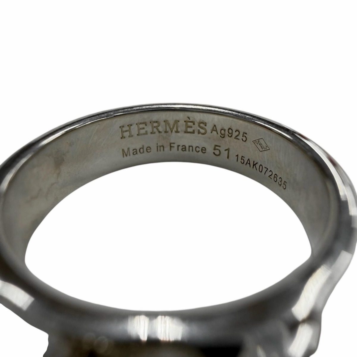 Hermes Collier de Chien PM Ring Silver 51 Weight — view 7