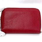 Gucci Round Zipper Wallet Red Interlocking — view 5