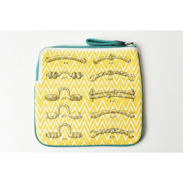 Hermes Pouch Multi Coin Case Carre Pocket Multicolor Naples Yellow — view 2