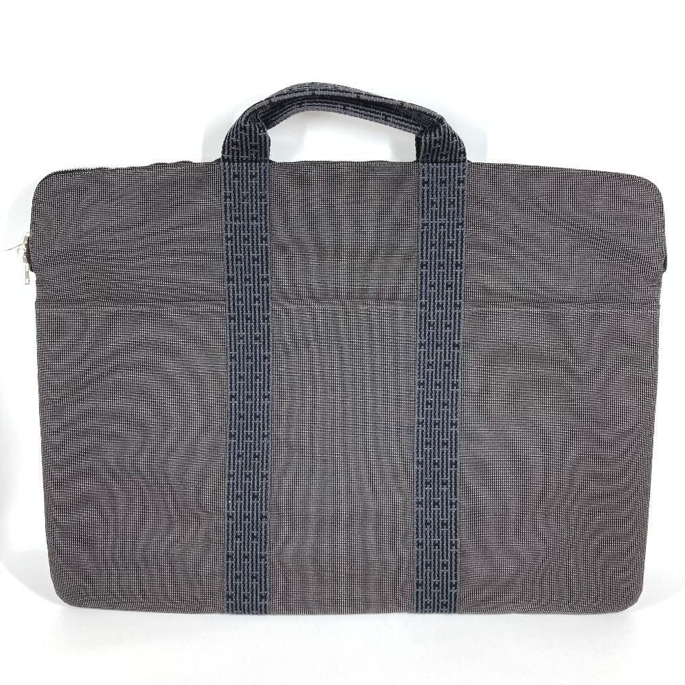 Hermes Handbag Flat Big Business Bag Canvas Gray