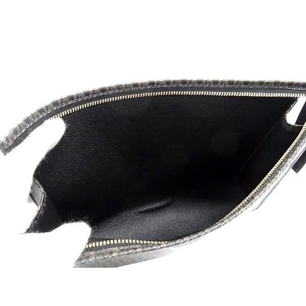 Saint Laurent All Over Pattern Clutch Bag Second Black — view 7