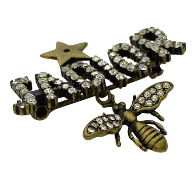 Dior Ja Brooch Pin Bee Logo Accessories Rhinestone — view 3
