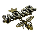 Dior Ja Brooch Pin Bee Logo Accessories Rhinestone — view 3
