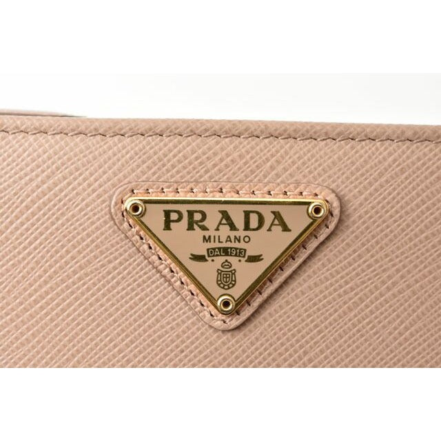 Prada Wallet Fold 1 Ml009 Saffiano Leather Cipria Beige — view 6