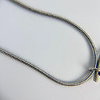 Dior D Logo Necklace Pendant Silver Vintage — view 5