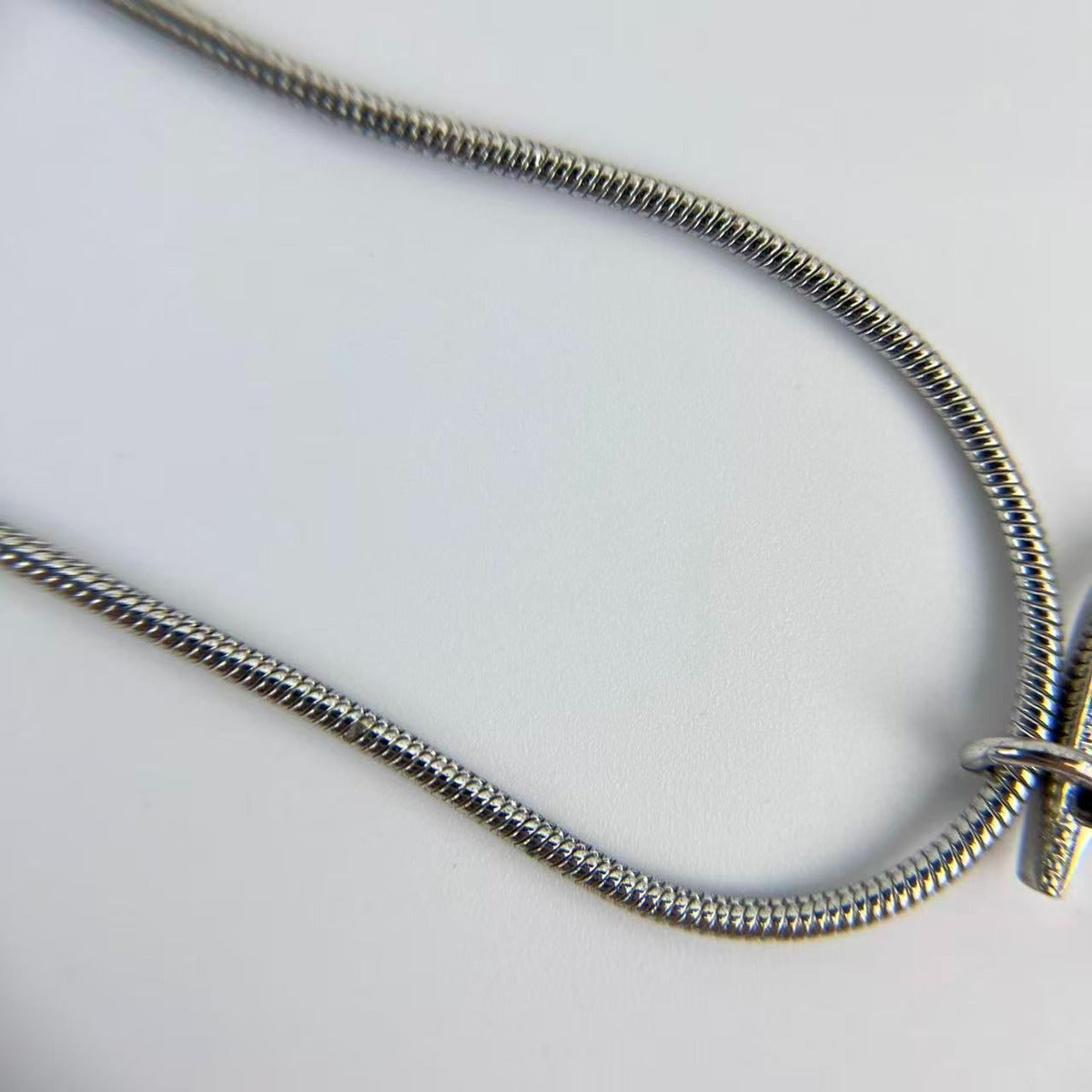 Dior D Logo Necklace Pendant Silver Vintage — view 5
