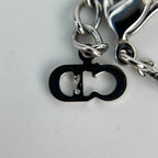 Dior D Logo Necklace Pendant Silver Vintage — view 9