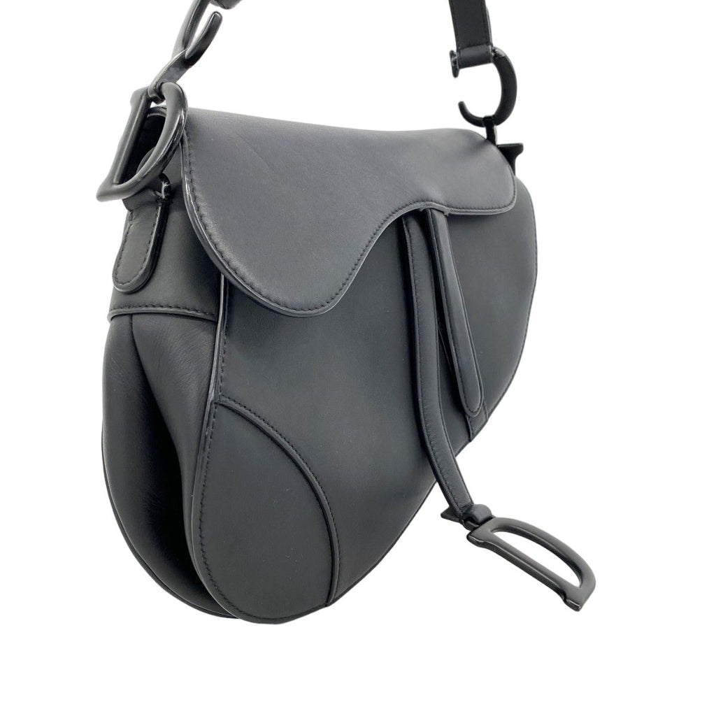 Dior Handbag Saddle Leather Black Cles Diss — view 2