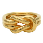 Hermes Scarf Ring Head Metal Gold Plated