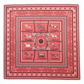 Hermes Couvertures ET Tenues de Jour Bandana Carre Shawl Black White Pink
