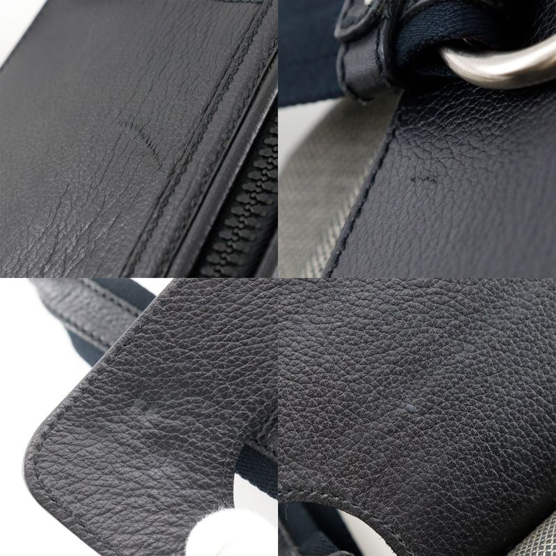 Bottega Veneta Canvas And Leather Gray Black Tote Bag — view 7