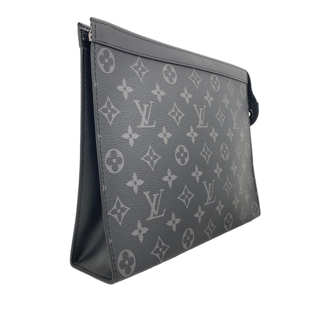 Louis Vuitton Clutch Monogram Eclipse Pochette Voyage Black — view 2