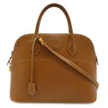 Hermes Bolide 35 2-Way Shoulder Bag Courchevel Brown Gold