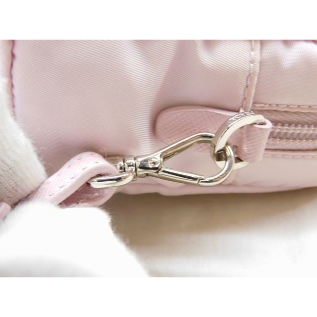 Prada Re-Nylon Pouch Strap Light Pink Nylon 8c — view 3