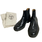 Hermes Guard Side Gore Chelsea Boots 39 Black