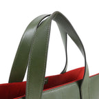 Hermes Petit Ash Leather Canvas Tote Shoulder Hand — view 2