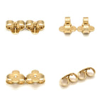 Louis Vuitton Earrings LV Iconic Initial Gold Color Metal — view 5