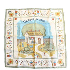 Hermes Carre 45 Scarf Gavroche Return to Green Silk