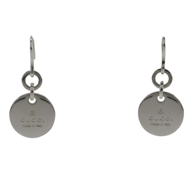 Gucci Trademark Logo Round Silver 925 12.1 g Earrings