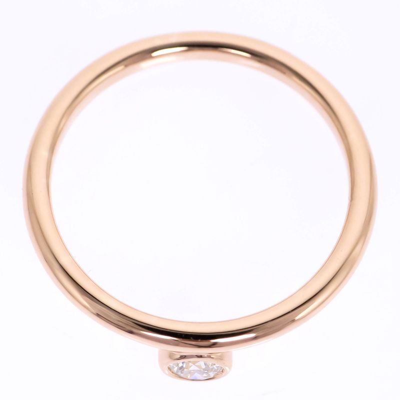 Hermes Link-de Diamond Ring No 48 750 PG 18K Pink Gold Jewelry — view 5