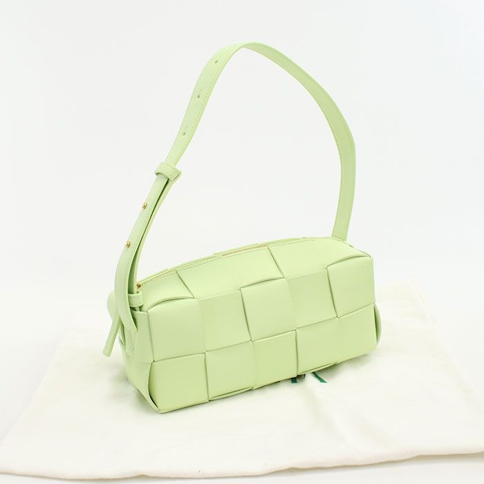 Bottega Veneta Intrecciato Shoulder Bag Lambskin
