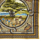 Hermes Scarf Silk Carre 90 Under the Cedar Sous le Cedre Yellow — view 6