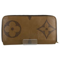 Louis Vuitton Monogram Giant Reverse Zippy Wallet Brown