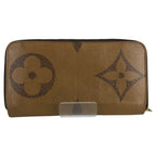 Louis Vuitton Monogram Giant Reverse Zippy Wallet Brown