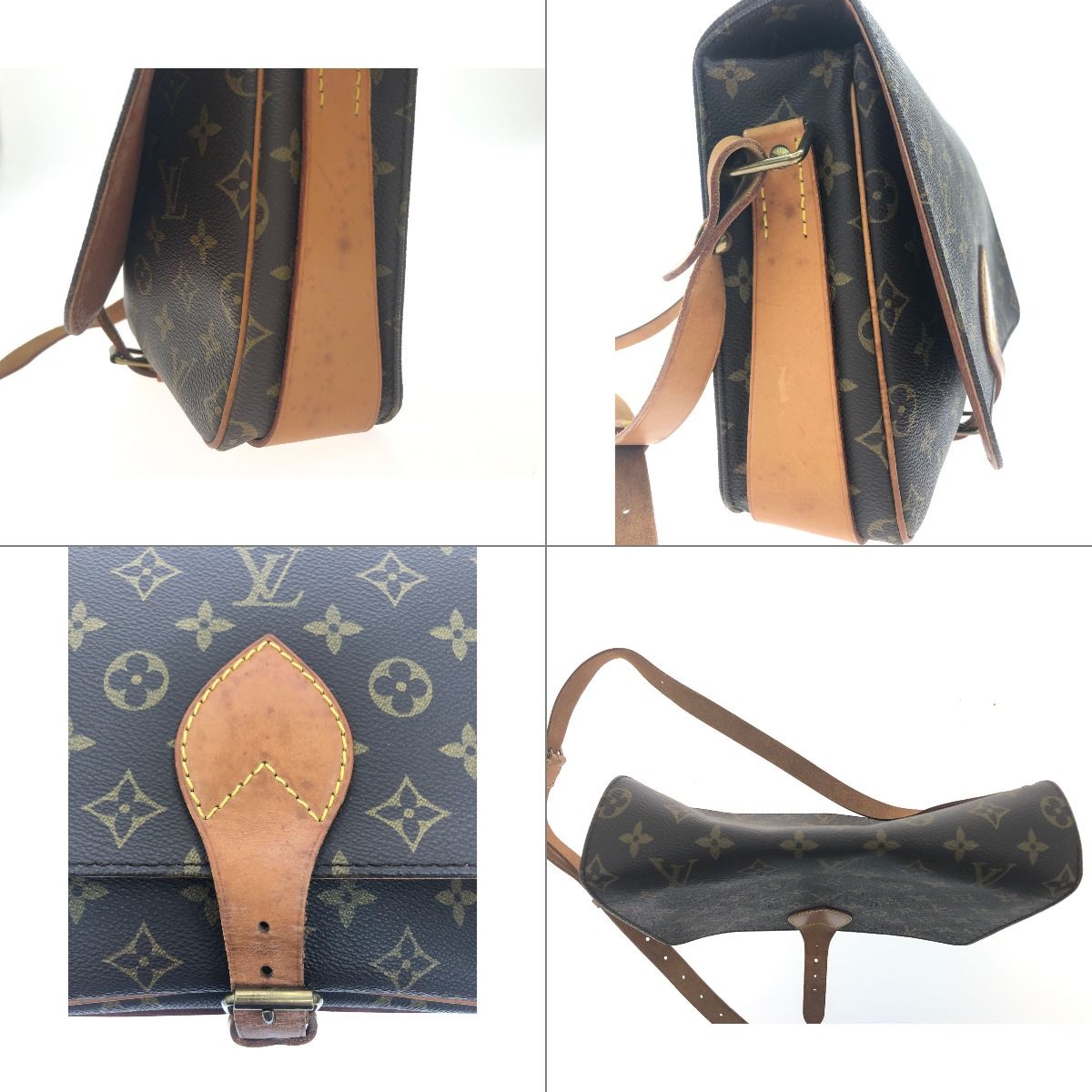 Louis Vuitton Shoulder Bag Monogram Cartesier Crossbody Brown — view 6