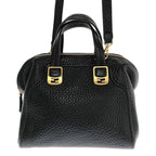 Fendi 2-Way Chameleon Leather Shoulder Bag Black — view 3