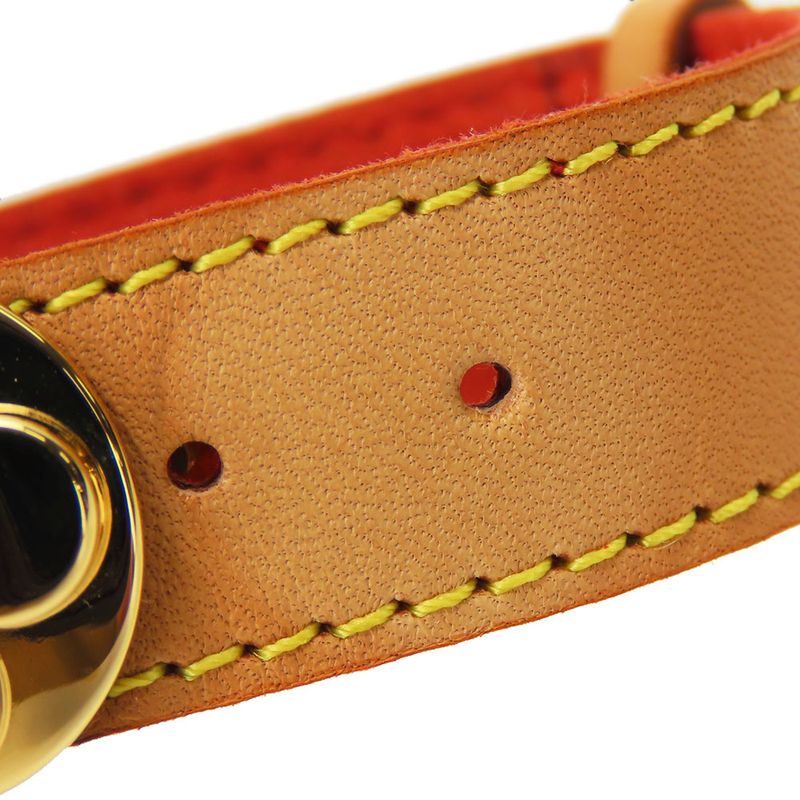 Louis Vuitton Bracelet Good Luck Nubuck Leather Metal Beige — view 8