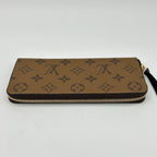 Louis Vuitton Monogram Wallet Portefeuille Clemence Reverse Brown — view 2