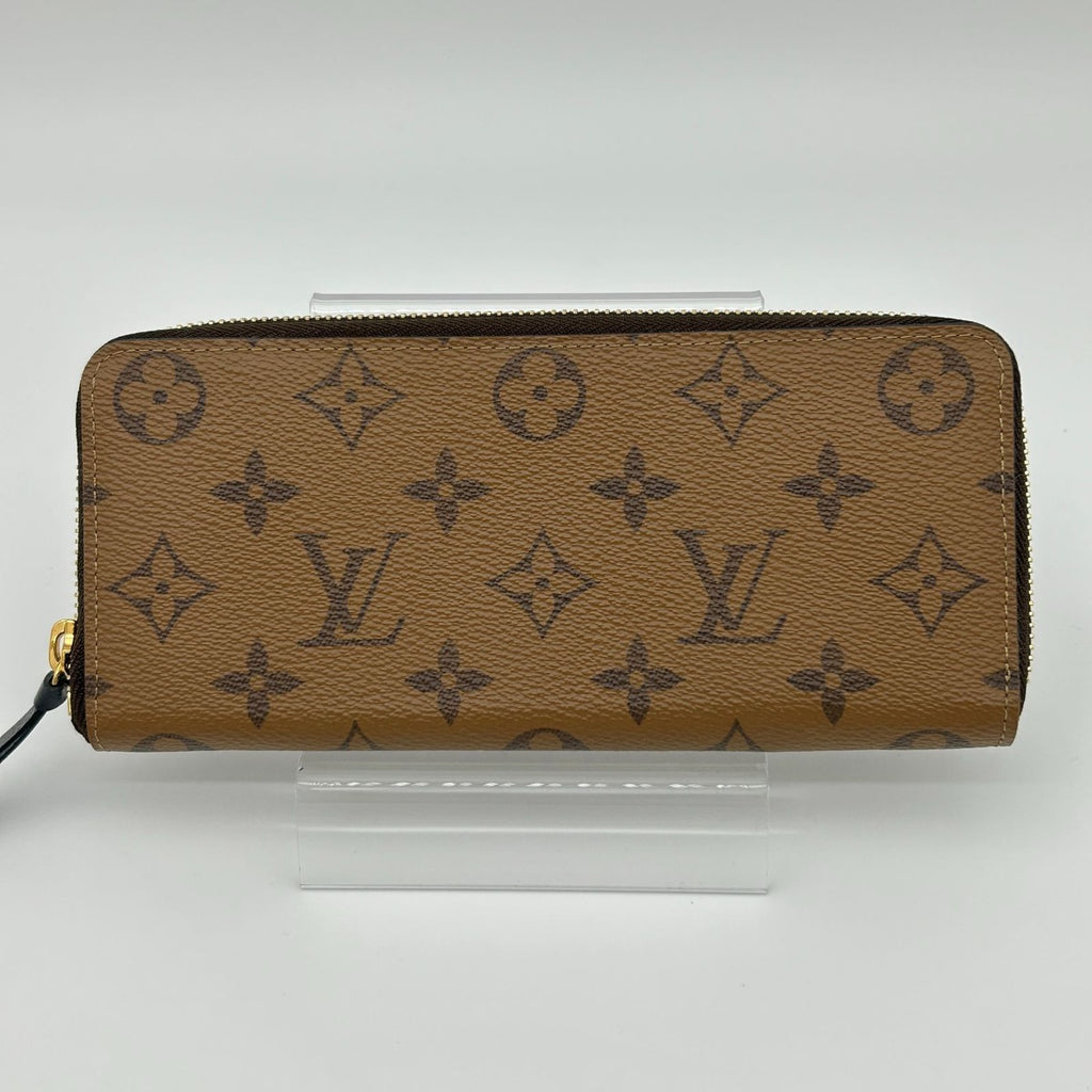 Louis Vuitton Monogram Wallet Portefeuille Clemence Reverse Brown — view 5